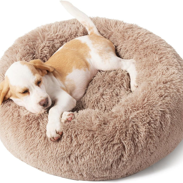 Solid Color Non-Slip Plush Round Pet Bed: The Ultimate Comfort for Your Furry Friend