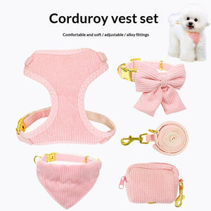 Adjustable Pet Harness And Leash Set For Outdoor Walking